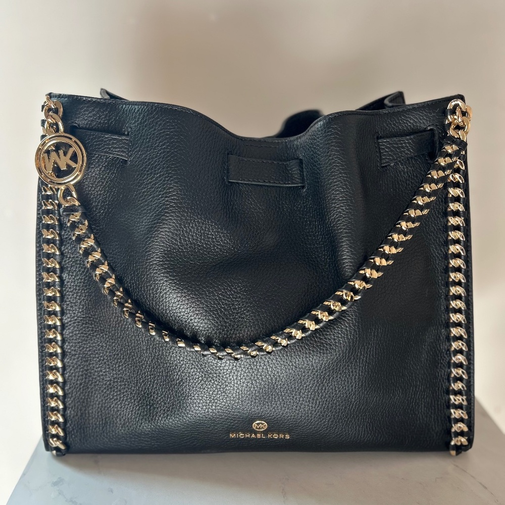 Michael Kors Mina Large Chain Shoulder Bag